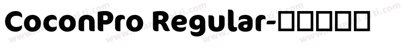 CoconPro Regular字体转换